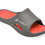 Papuci RIDER gri, BAY XIV AD, din pvc