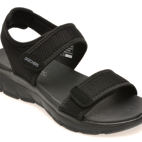 Sandale SKECHERS negre, SUMMITS, din material textil
