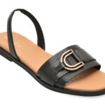 Sandale Femei GEOX negre, D65SDB, din piele naturala