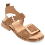 Sandale Femei GRYXX maro, 4212620, din piele intoarsa