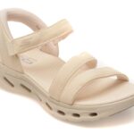 Sandale SKECHERS nude, GO WALK GLIDE-STEP 2.0, din material textil