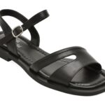 Sandale FLAVIA PASSINI negre, ATH242, din piele naturala