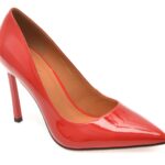 Pantofi Dama eleganti EPICA rosii, E19070, din piele naturala lacuita