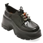 Pantofi GRYXX negri, M902, din piele naturala lacuita