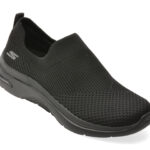 Incaltaminte Dama sport SKECHERS negri, GO WALK ARCH FIT 2.0, din material textil