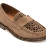 Mocasini EPICA gri, 5002560, din piele intoarsa