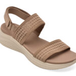 Sandale SKECHERS maro, KZULTRA FLEX 3.0, din material textil