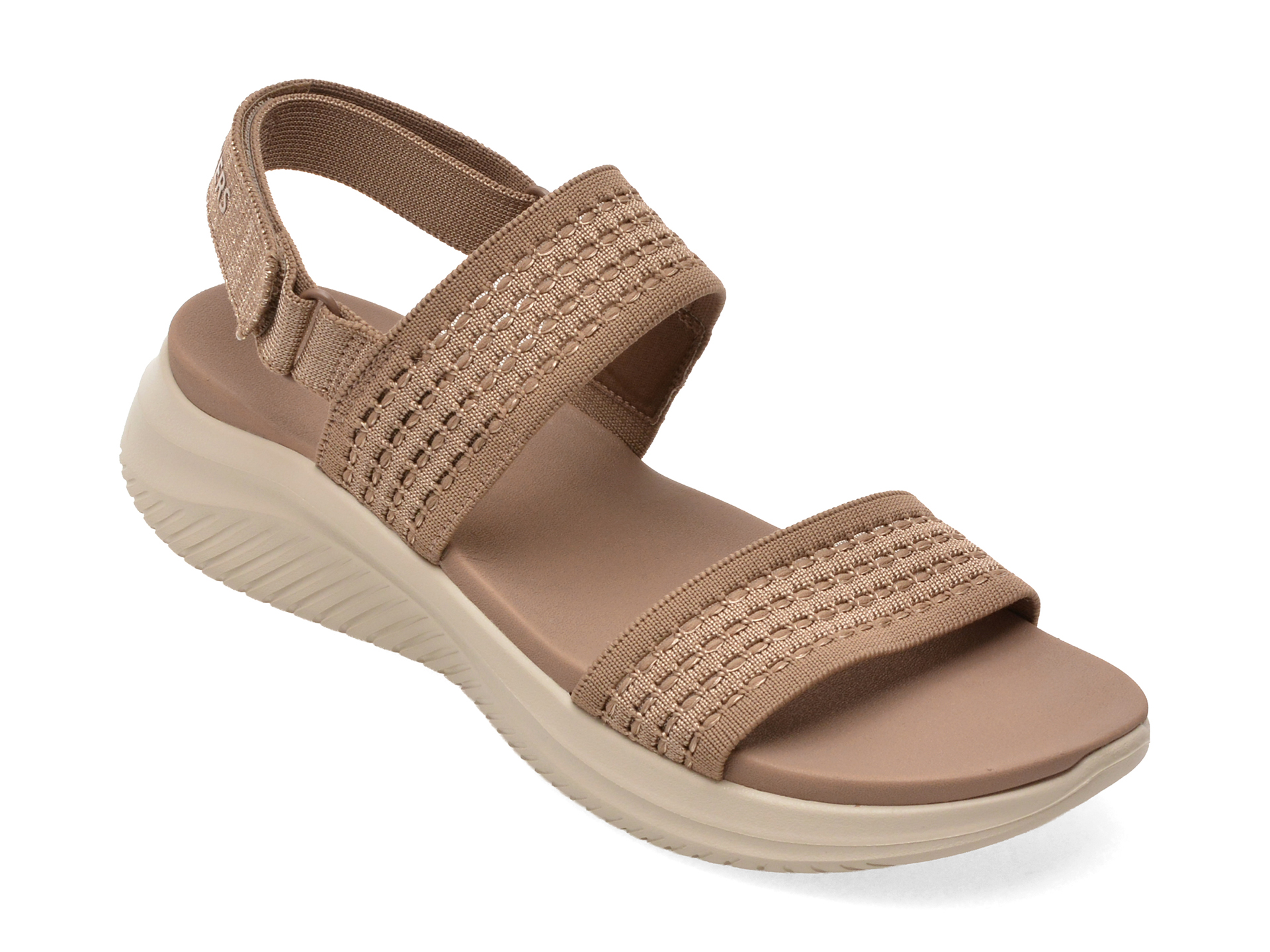 e0a0e58c0cde5984eb275a65ce28f436b799c5e950fd361624c8c04ff805173b Sandale SKECHERS maro, KZULTRA FLEX 3.0, din material textil - imagine 1