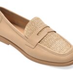 Mocasini EPICA bej, 1313G31, din piele naturala