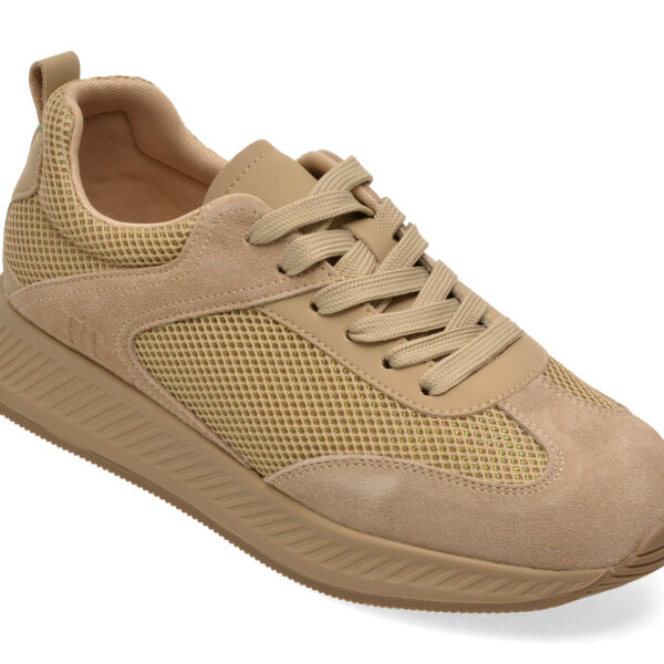 Incaltaminte Dama sport FLAVIA PASSINI gri, A12525, din material textil si piele naturala