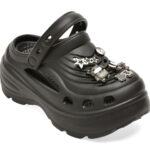 Slapi Femei GRYXX negri, HLJ2510, din pvc