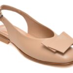 Pantofi Dama eleganti GOLD DEER nude, 420923, din piele naturala