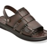 Sandale OTTER maro, D6202, din piele naturala
