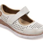 Pantofi GRYXX albi, EV2922, din piele naturala