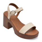 Sandale CALL IT SPRING albe, TALYA 102, din piele ecologica