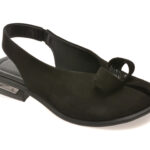 Pantofi EPICA negre, 656126, din piele intoarsa