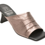 Papuci eleganti FLAVIA PASSINI gri, H5812, din piele naturala
