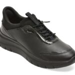 Incaltaminte Dama sport GEOX negri, D680JA, din piele ecologica