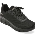 Incaltaminte Dama sport SKECHERS negri, BOBS B FLEX, din material textil