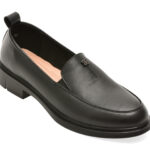 Mocasini PASS COLLECTION negri, M560002, din piele naturala
