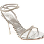 Pantofi Dama elegante ALDO argintii, MANAELDEN 040, din material textil