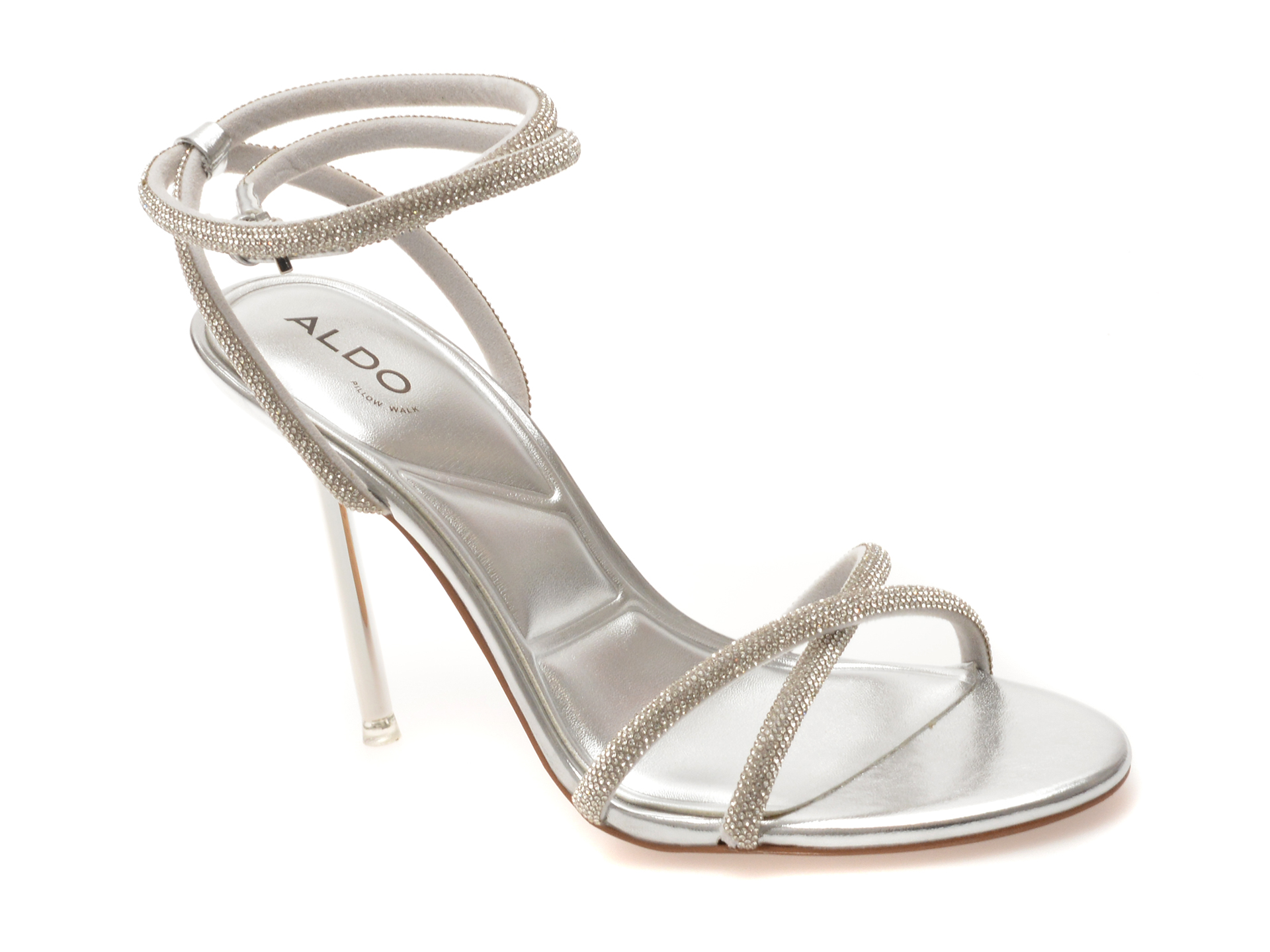 ee1976d04ee532e8fba5446dac0f571ff995d4ebf61ccc11de70b3f947c9a0e7 Pantofi Dama elegante ALDO argintii, MANAELDEN 040, din material textil - imagine 1
