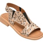 Sandale GOLD DEER maro, 22025, din piele naturala