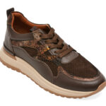 Incaltaminte Dama sport GRYXX maro, 033S649, din piele naturala