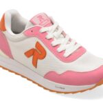 Incaltaminte Dama sport RIEKER roz, W2404, din material textil