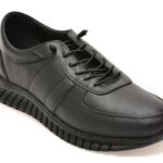 Pantofi sport Barbati BITE THE BULLET negri, BS200, din piele naturala