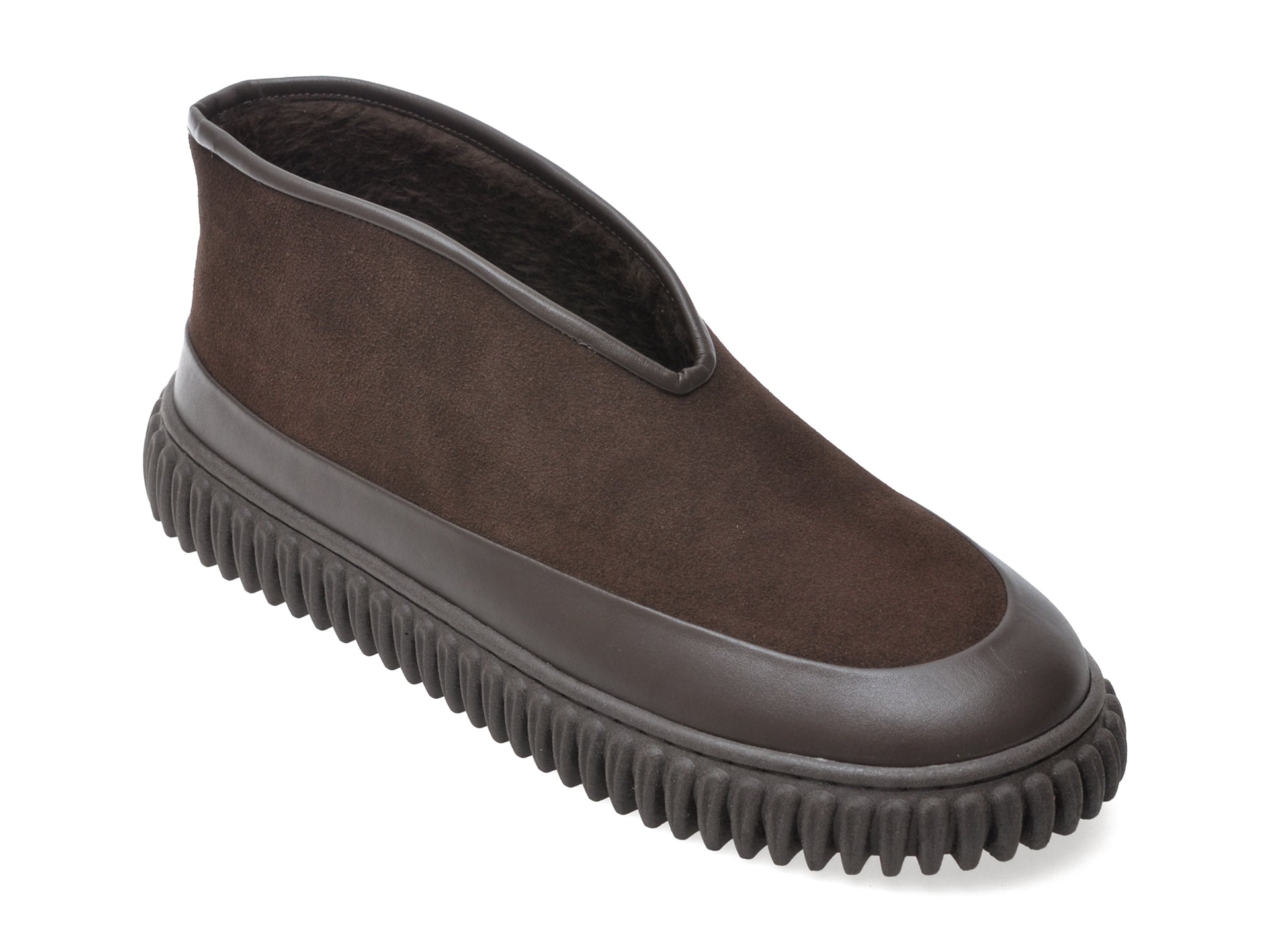03de476549bba46b26f08d07ba5620e1ed2ebf604850b88975b33a2a71436305 Pantofi casual Femei GRYXX maro, 208616, din piele intoarsa - imagine 1
