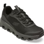 Pantofi sport Barbati SKECHERS negri, GLIDE-STEP SOLE, din material textil