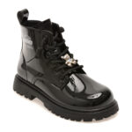 Ghete Fete SELECTION KIDS negre, 30050, din piele naturala lacuita