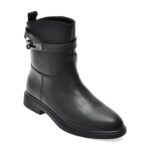 Ghete Femei EPICA negre, T1586A, din piele naturala