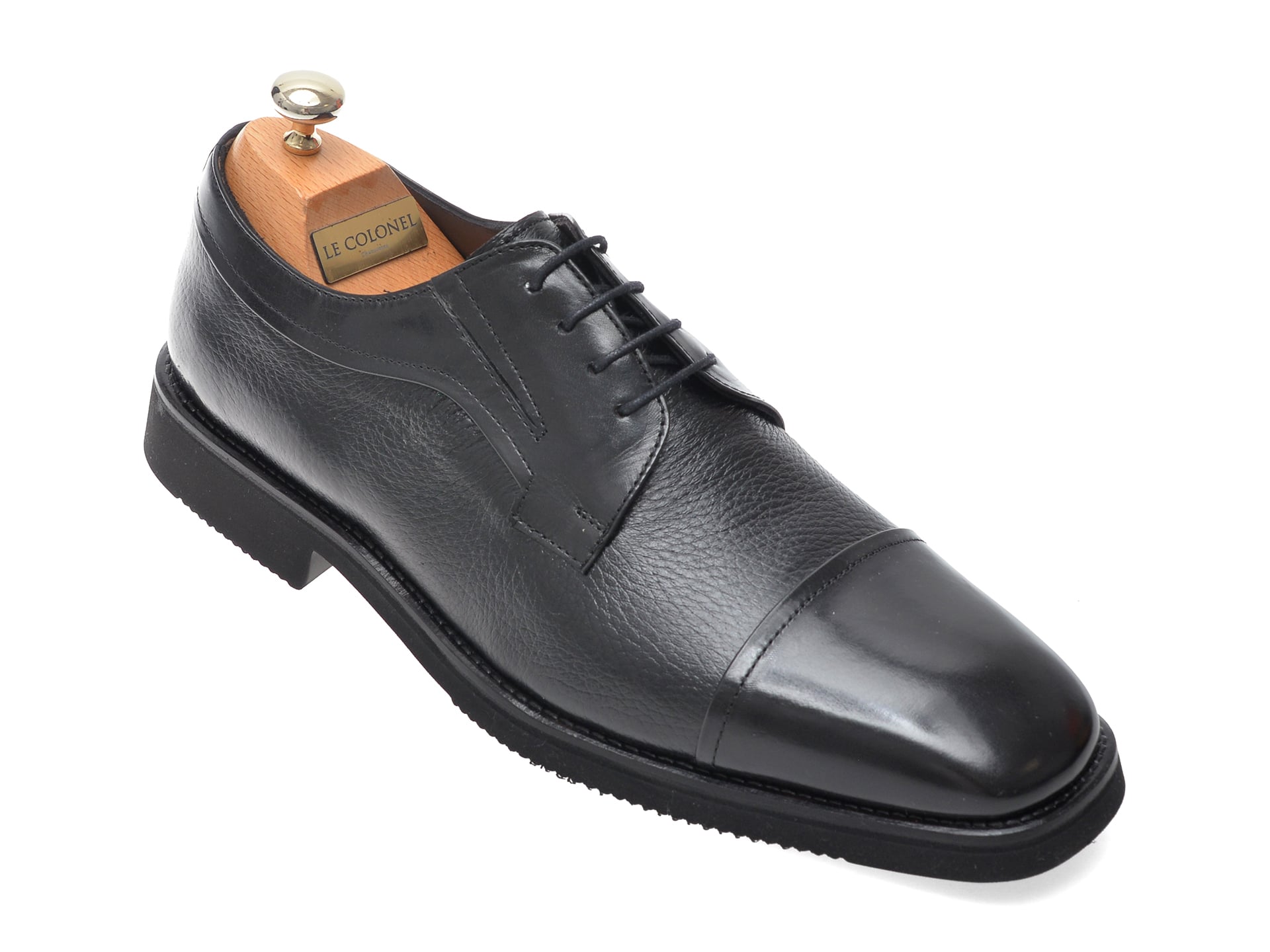 056dc281b4dc6c9db6e2cdb24f2107d69b74c06371569a2781d8d254bec0b9e3 Pantofi eleganti LE COLONEL negri, 76802, din piele naturala - imagine 1