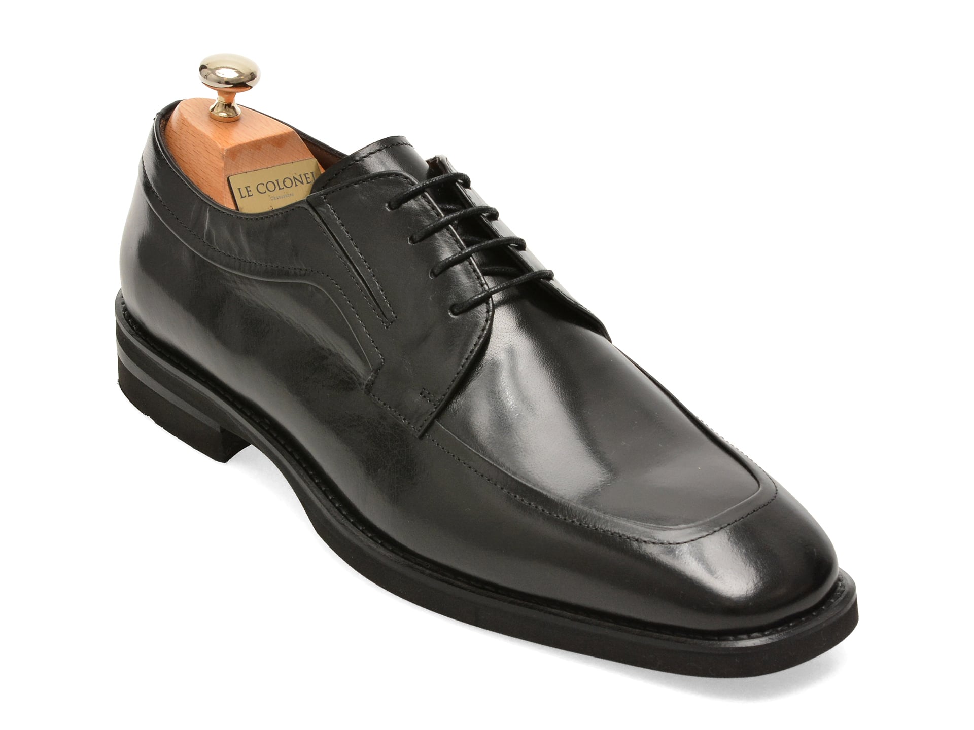 06db38236fa8f87e9ac5ff277e551e2e449069684a606fdd4dd6126376f76a66 Pantofi eleganti LE COLONEL negri, 76801, din piele naturala - imagine 1