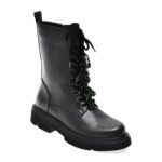 Ghete Femei EPICA negre, 5R549, din piele naturala