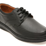 Pantofi barbati OTTER negri, KC10929, din piele naturala