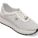 Pantofi casual Femei GRYXX albi, 2191558, din piele naturala