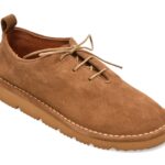 Pantofi casual Femei GRYXX maro, 3642611, din piele intoarsa