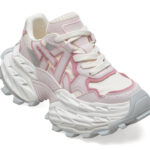 Pantofi sport DAMA GRYXX albi, 8951, din material textil si piele naturala