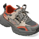 Pantofi sport Copii SELECTION KIDS gri, 61090, din piele ecologica