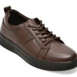 Pantofi sport Barbati BITE THE BULLET maro, 71867, din piele naturala