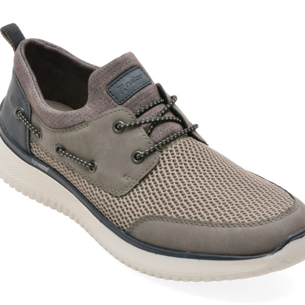 Pantofi sport Barbati RIEKER gri, B9643, din material textil