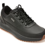 Pantofi sport Barbati SKECHERS negri, PARNELL, din piele naturala