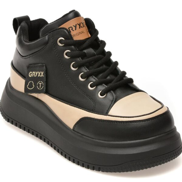 Pantofi sport DAMA GRYXX negri, 2379, din piele naturala