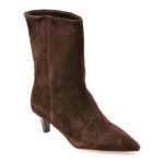 Botine elegante EPICA maro, 3566, din piele intoarsa
