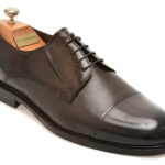 Pantofi eleganti LE COLONEL maro, 75303, din piele naturala