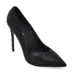 Pantofi eleganti femei EPICA PREMIUM negri, 2317215, din piele intoarsa
