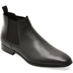 Ghete Barbati elegante ALDO negre, SOSA 001, din piele naturala